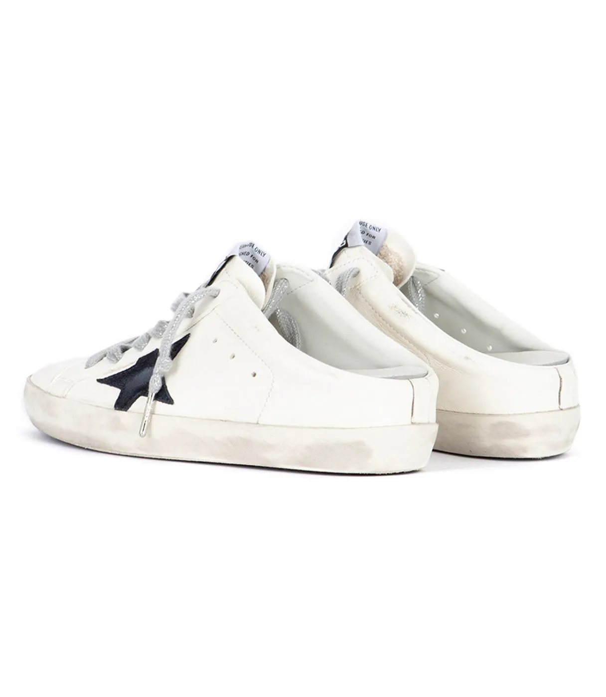 Golden Goose - Mules Super-Star Sabot - Blanc/Bleu