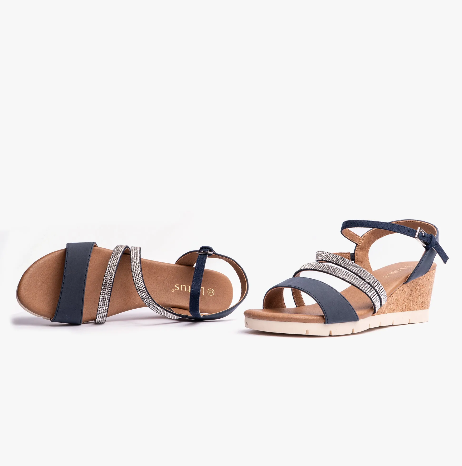 GOLDIE Womens Sandals Navy