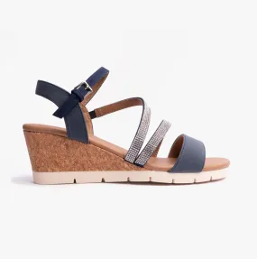 GOLDIE Womens Sandals Navy