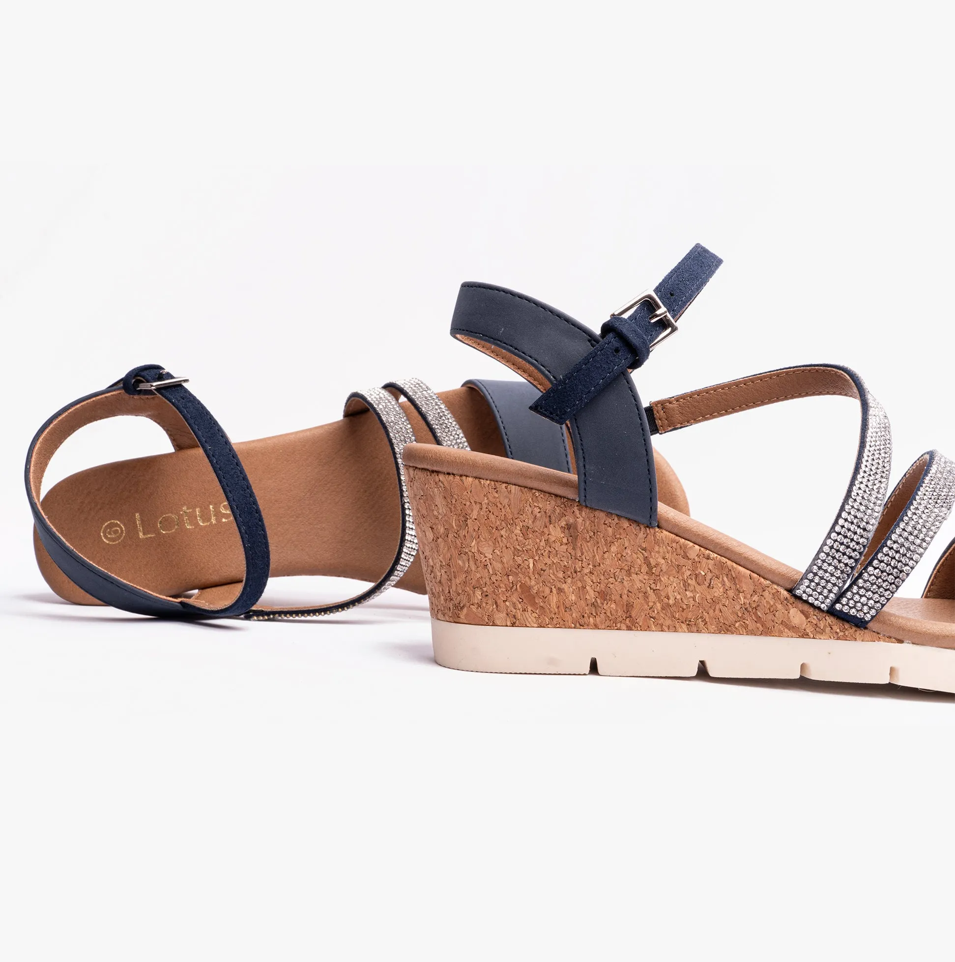 GOLDIE Womens Sandals Navy