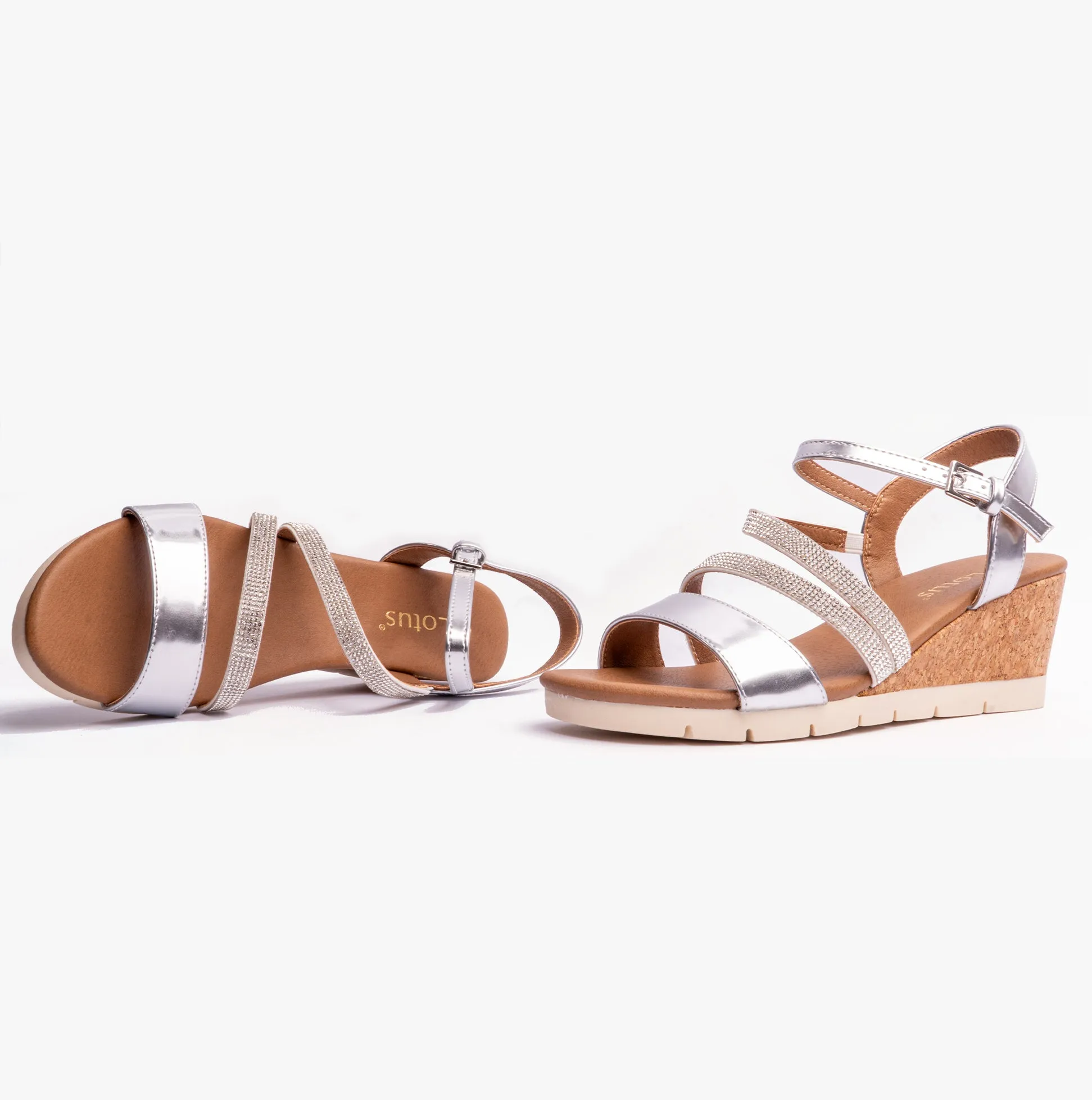 GOLDIE Womens Sandals Silver