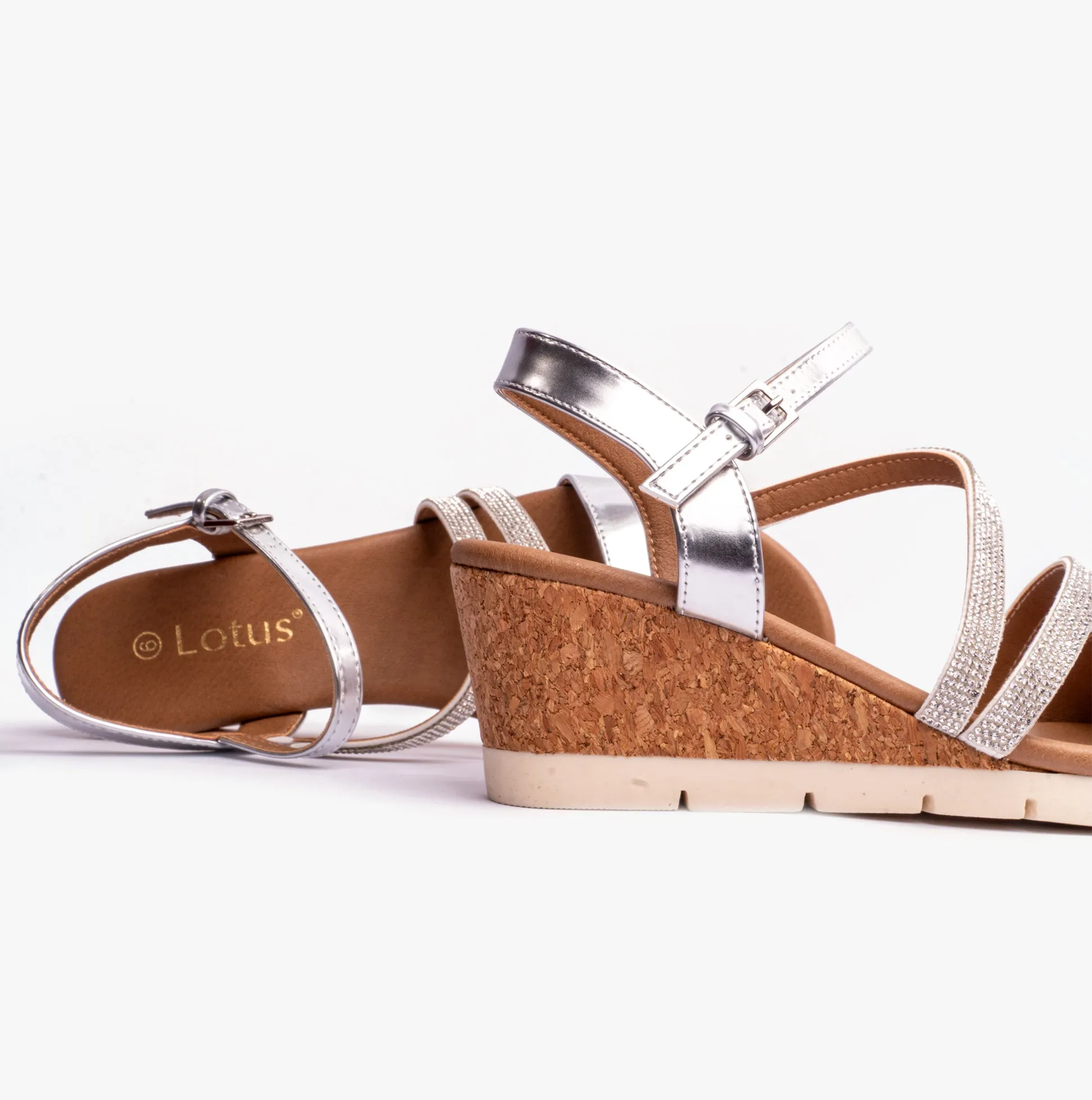 GOLDIE Womens Sandals Silver