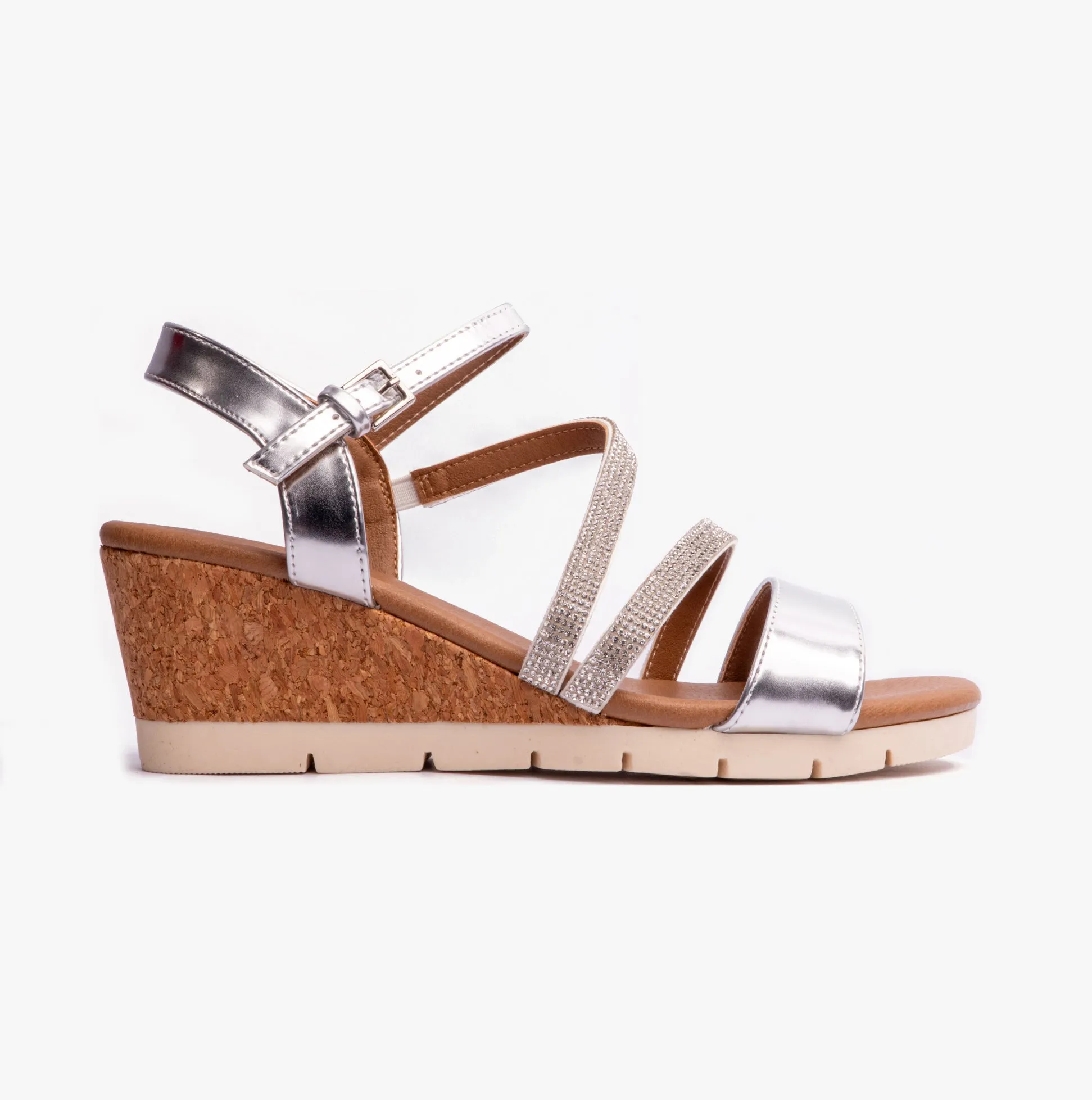 GOLDIE Womens Sandals Silver
