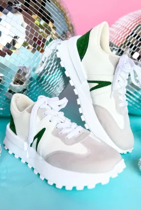 Green V Detail Sneakers *FINAL SALE*