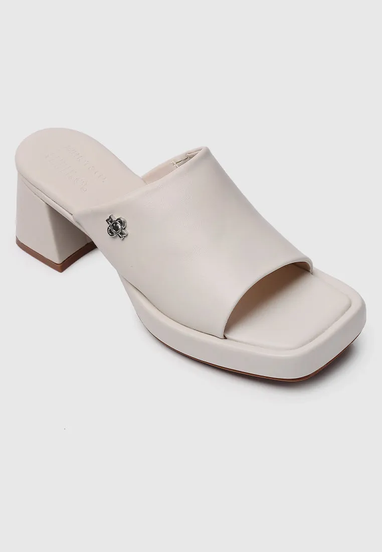 Happiness Platform Mules (Bone)