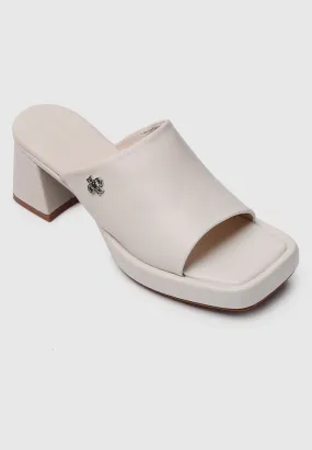 Happiness Platform Mules (Bone)