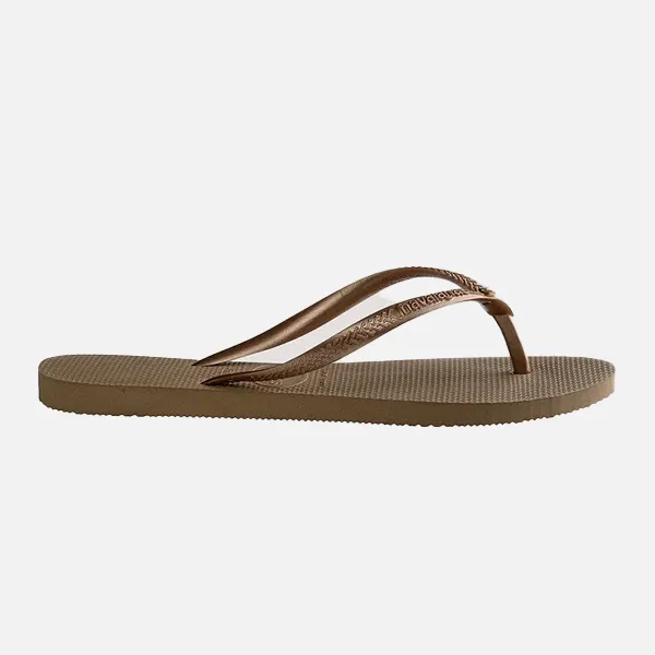 Havaianas Slim Swarovski II Crystal Flip Flops - Rose Gold