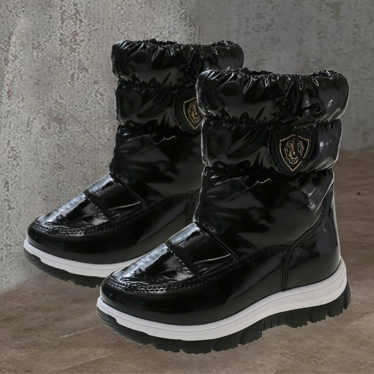 Insulated Snow Boots for Kids Waterroof Winter Comfortable Mid Calf Thicken Warm Outdoor Hiking Sport Sneakers