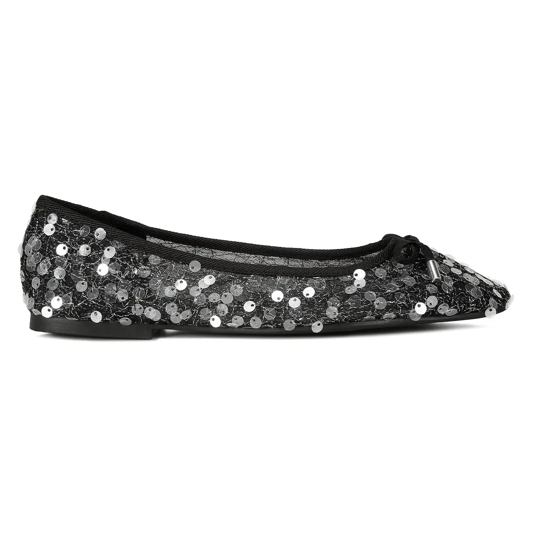 Iysander Embellished Sheer Ballet Flats