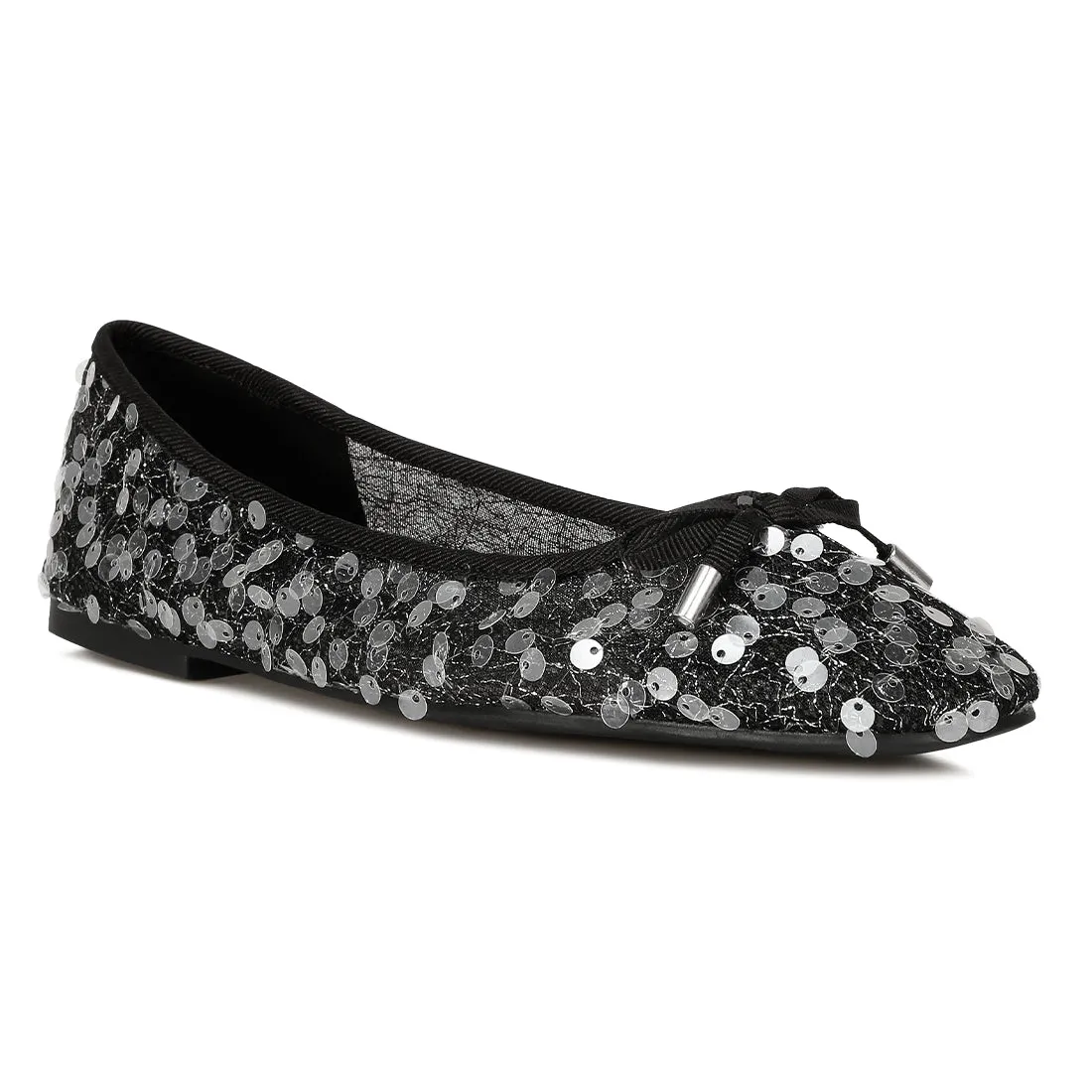 Iysander Embellished Sheer Ballet Flats