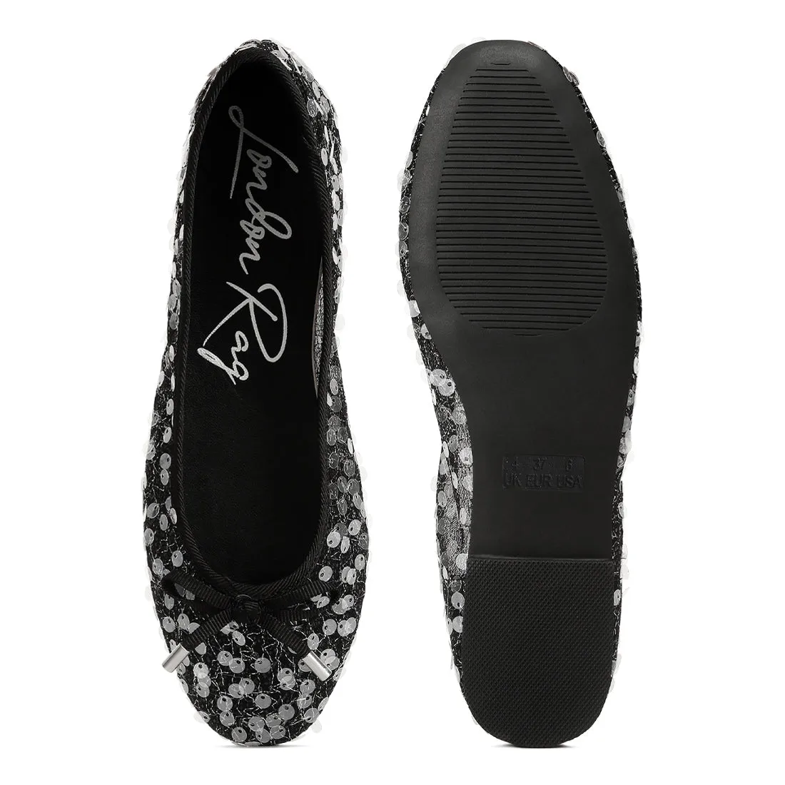 Iysander Embellished Sheer Ballet Flats