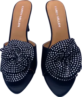 Karen Millen Black Embellished Mules UK 6
