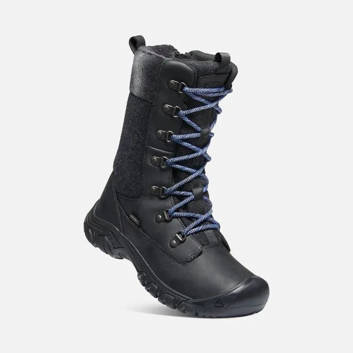 Keen Women's Greta Tall Waterproof Boots- Black/ Black
