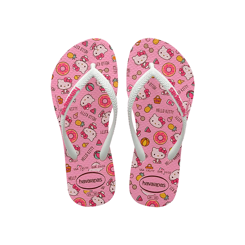 Kids Slim Hello Kitty Flip Flops