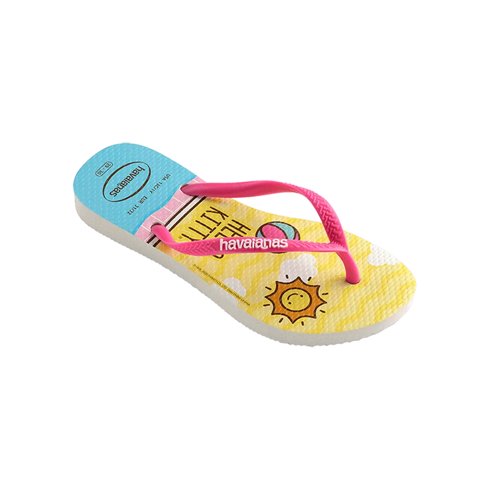 Kids Slim Hello Kitty Flip Flops