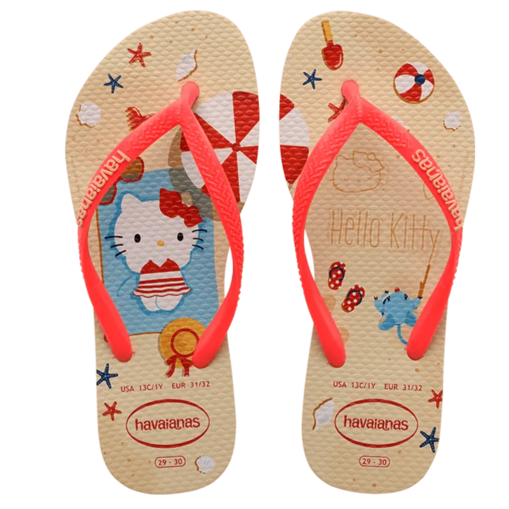Kids Slim Hello Kitty Flip Flops