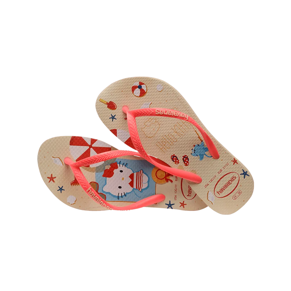 Kids Slim Hello Kitty Flip Flops
