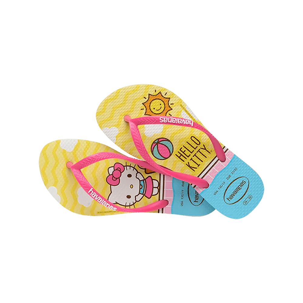 Kids Slim Hello Kitty Flip Flops