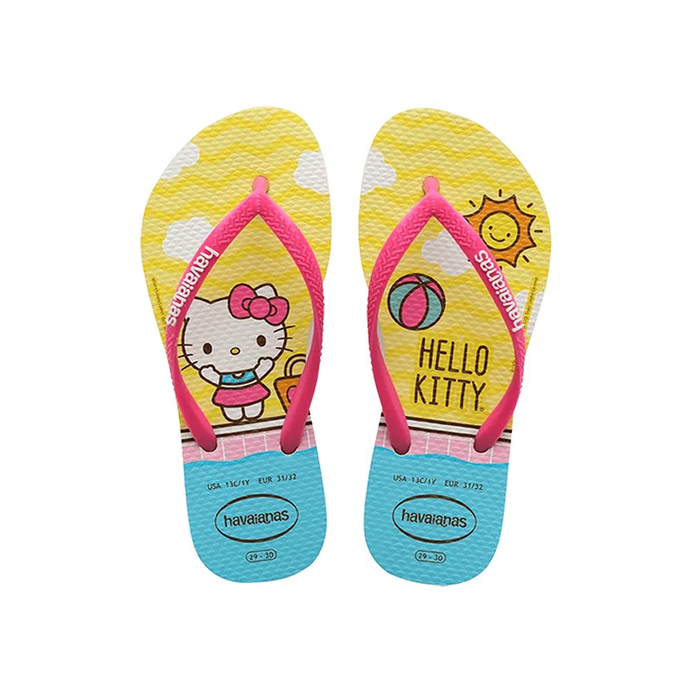 Kids Slim Hello Kitty Flip Flops