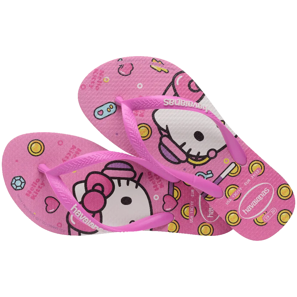 Kids Slim Hello Kitty Flip Flops