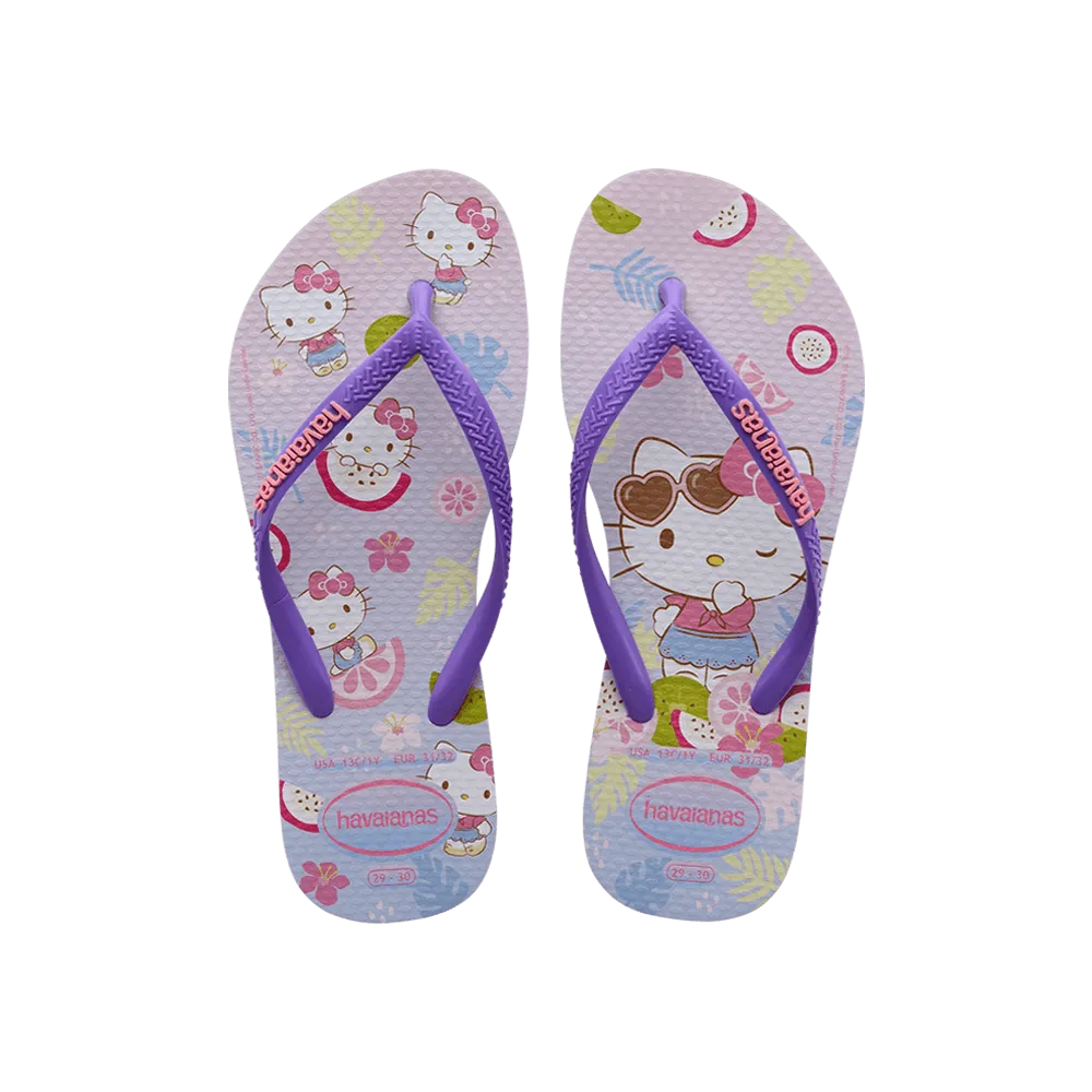 Kids Slim Hello Kitty Flip Flops