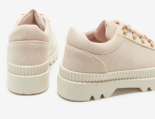 Light Beige Sneakers Trampki | PP21-Light Beige
