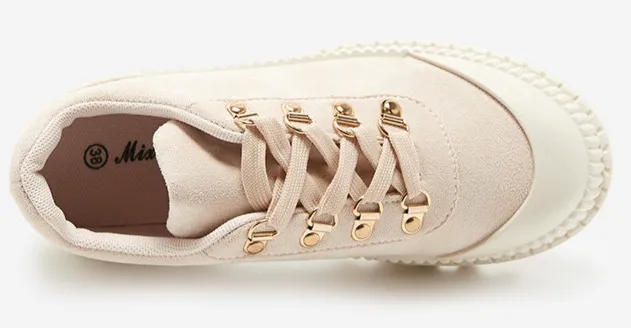 Light Beige Sneakers Trampki | PP21-Light Beige