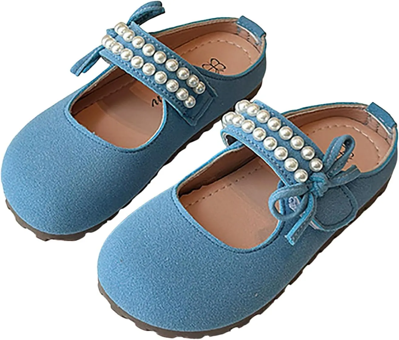 Lightweight Boys Girls Sandals Girls Shoes Comfortable Soft Bottom Closed Toe Slippers Fashionable Pearl Slip On Shoes