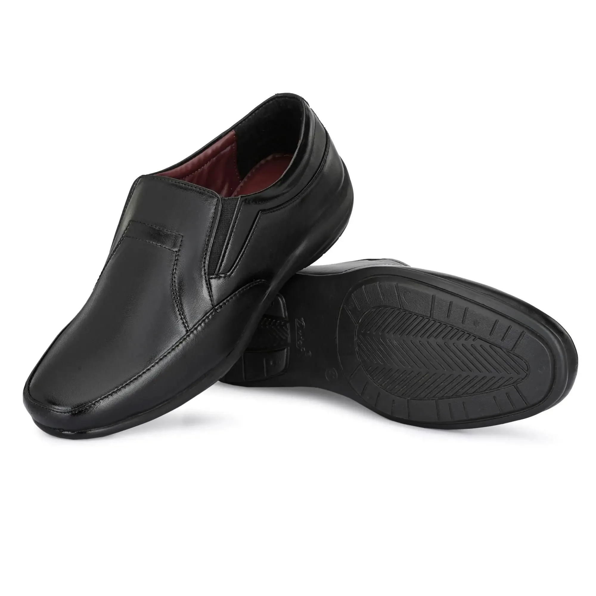 Loafers for Men Black Color Formal Synthetic Leather Loafer