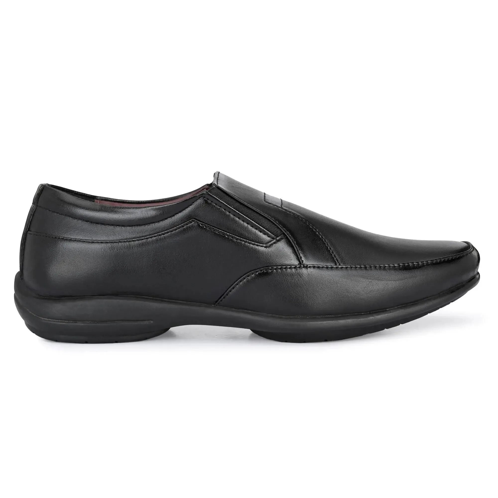 Loafers for Men Black Color Formal Synthetic Leather Loafer