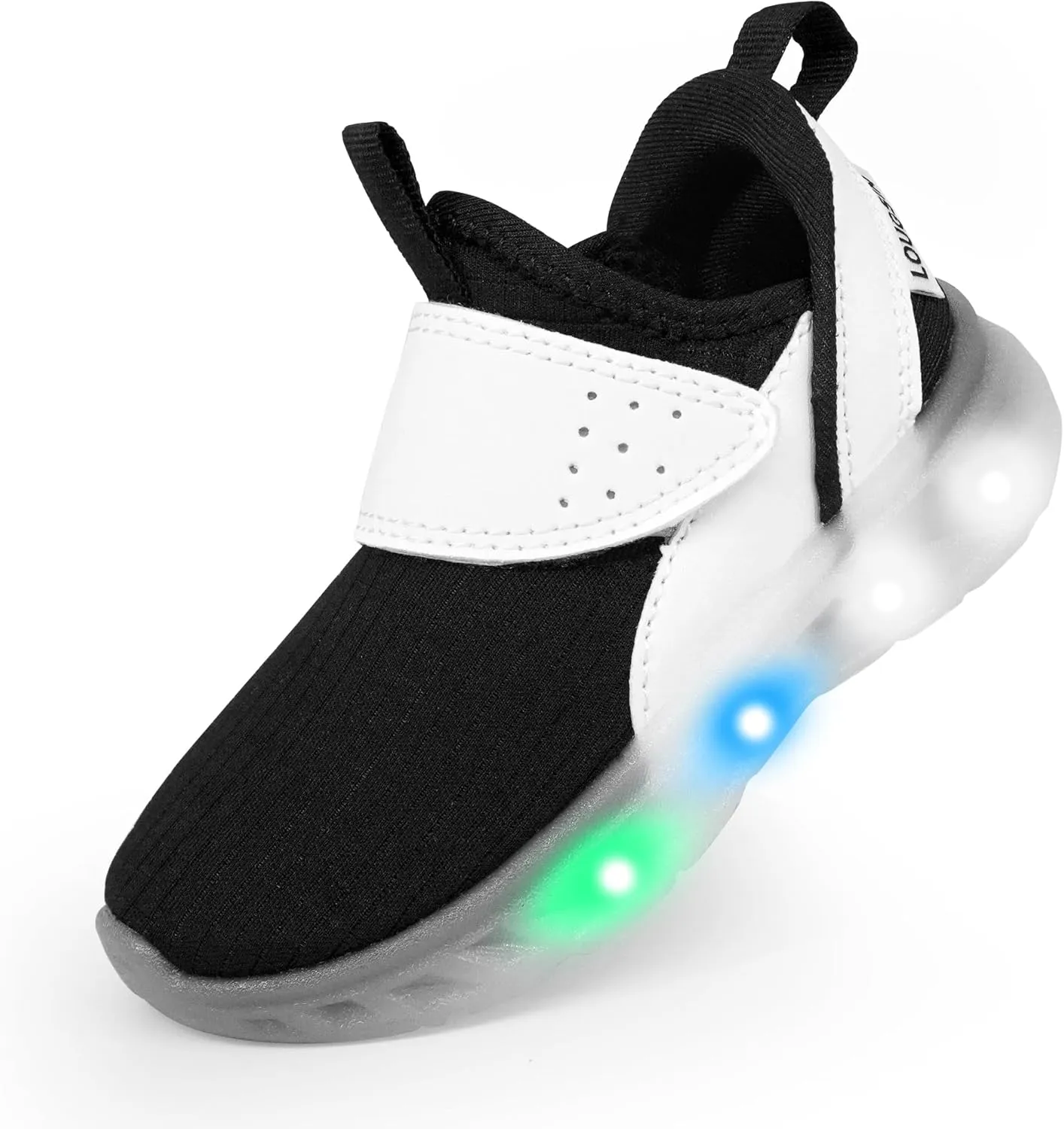 LOUGSIN Boys Girls Light Up Shoes Lightweight Breathable Comfort Tennis Zyteo Walking Running Sneakers for Toddler Little Kids
