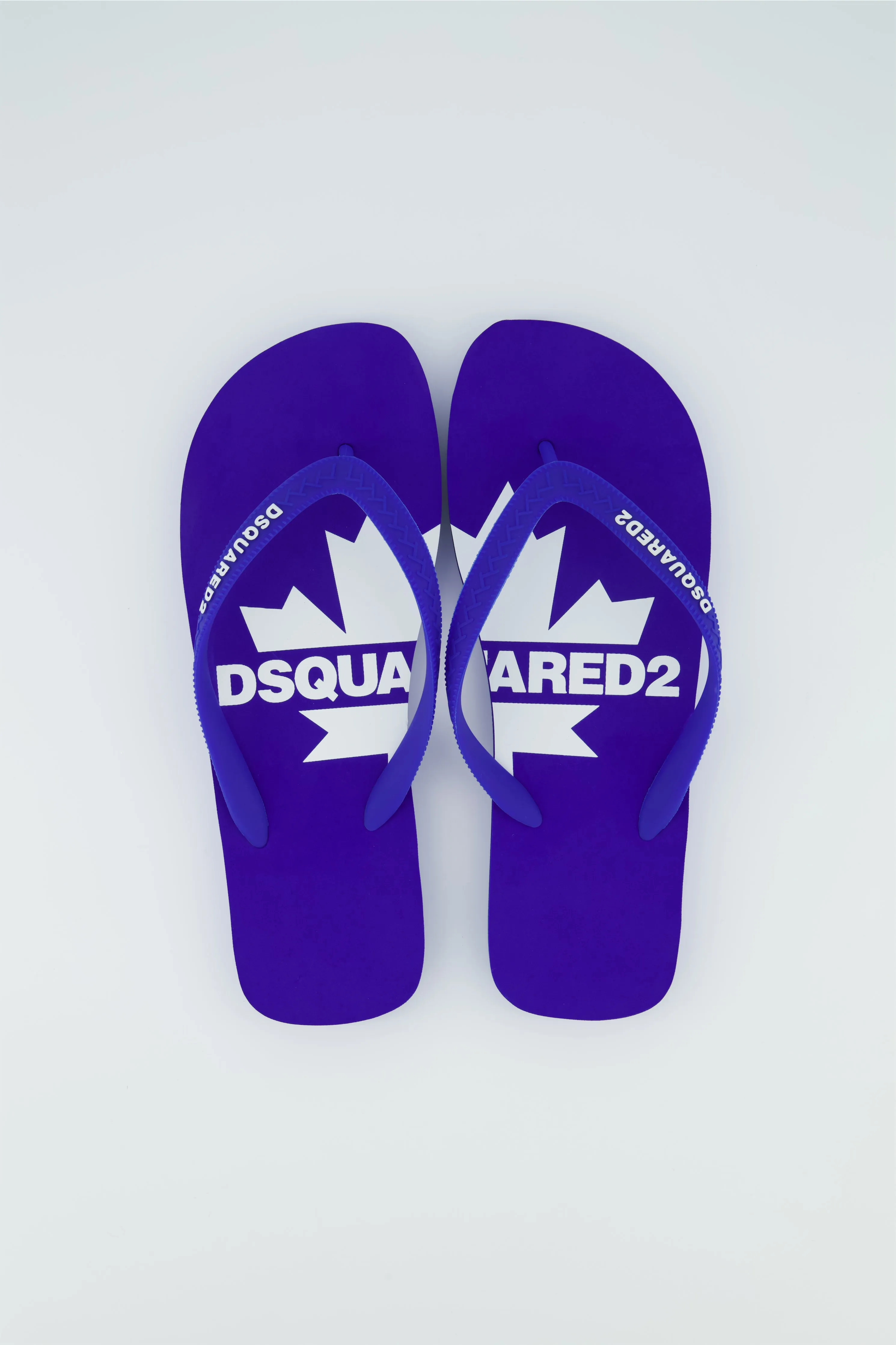 Men's Dsquared2 Bright Blue Logo Flip Flop