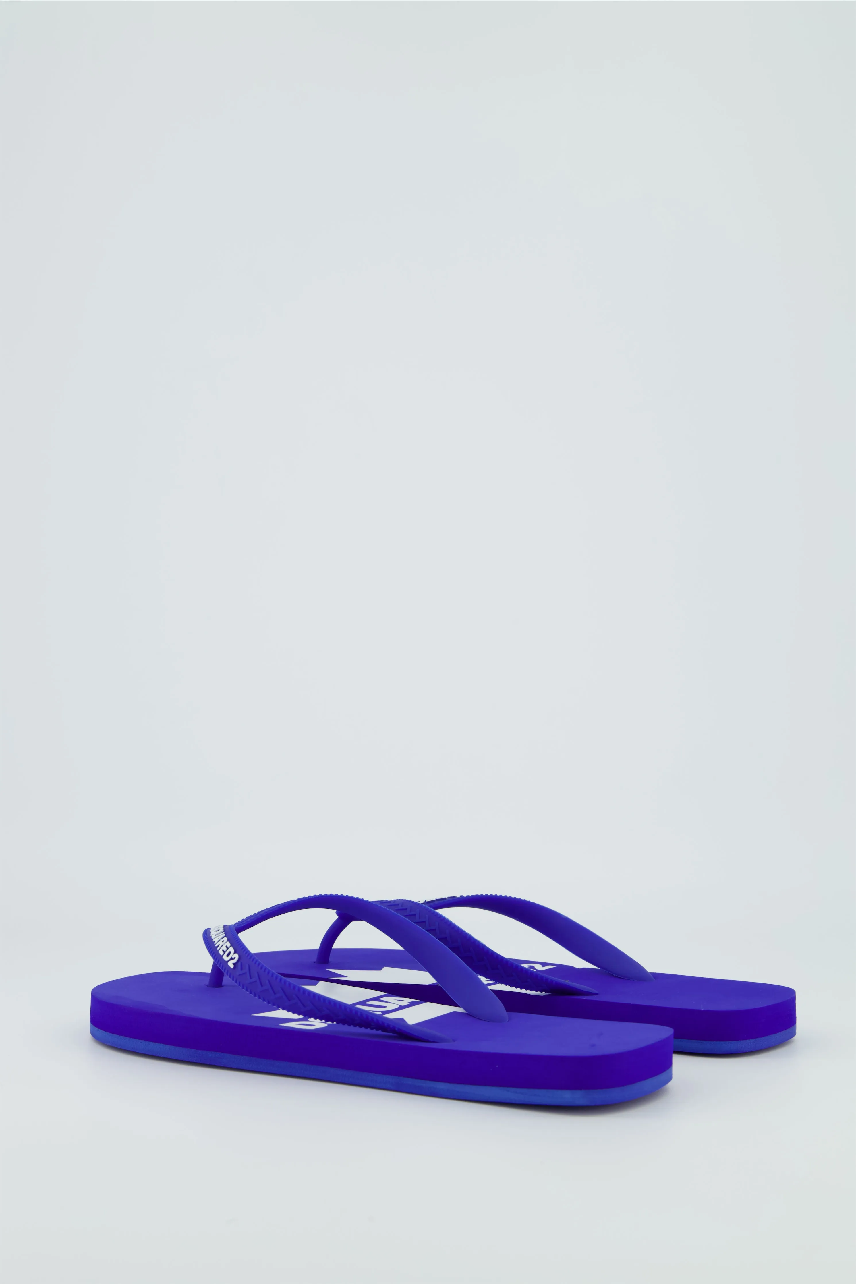 Men's Dsquared2 Bright Blue Logo Flip Flop