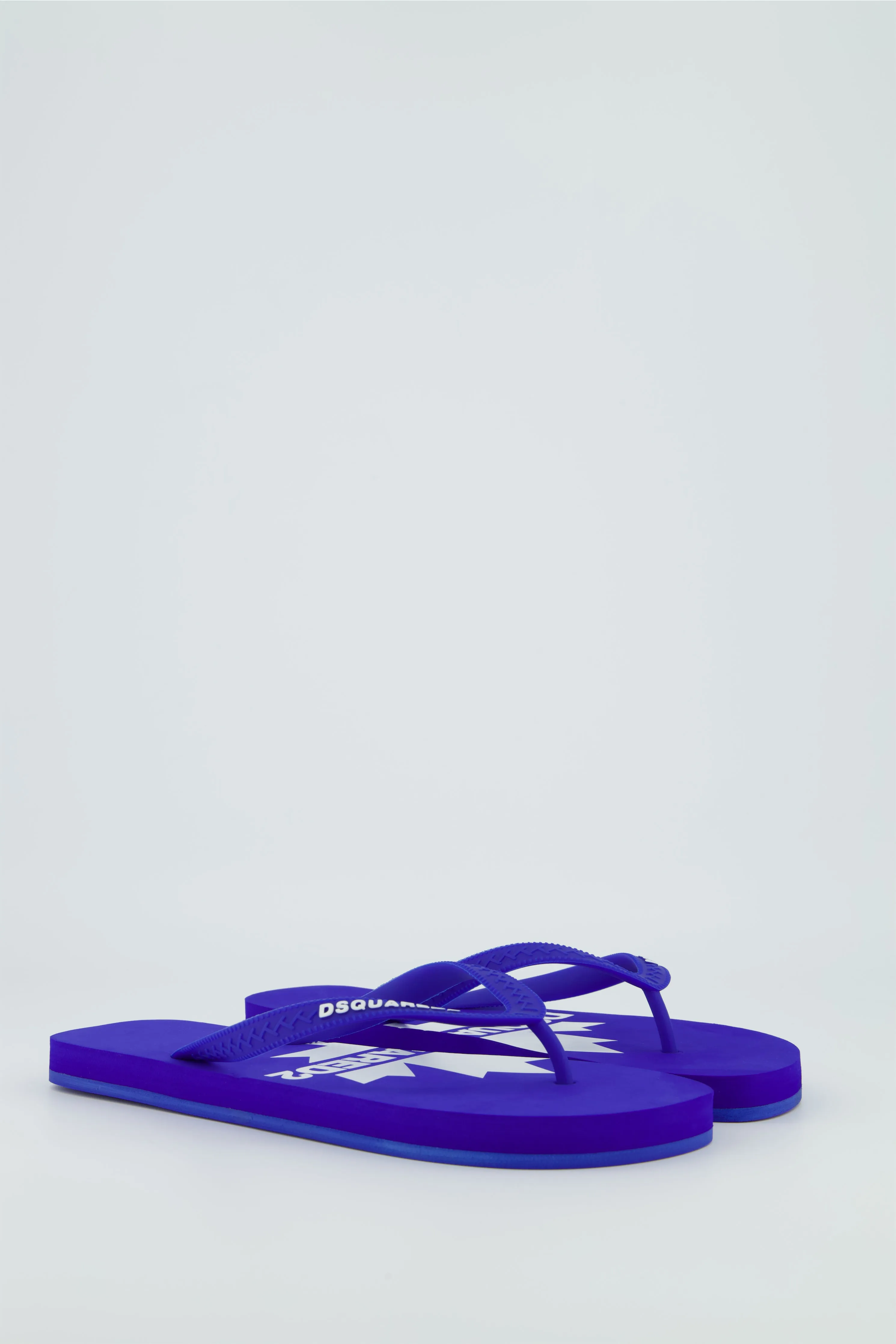 Men's Dsquared2 Bright Blue Logo Flip Flop
