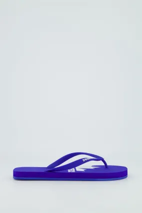 Men's Dsquared2 Bright Blue Logo Flip Flop