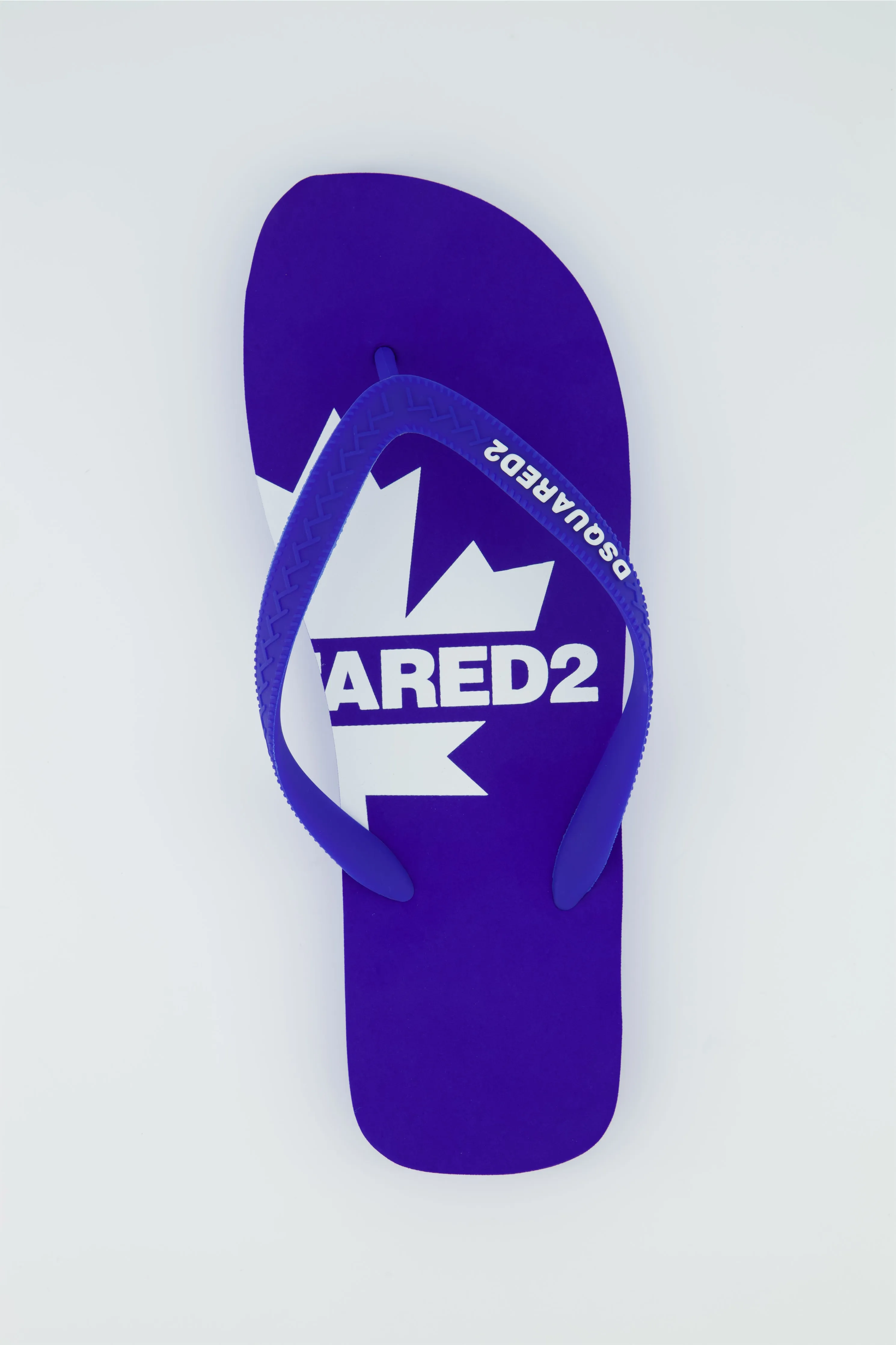 Men's Dsquared2 Bright Blue Logo Flip Flop