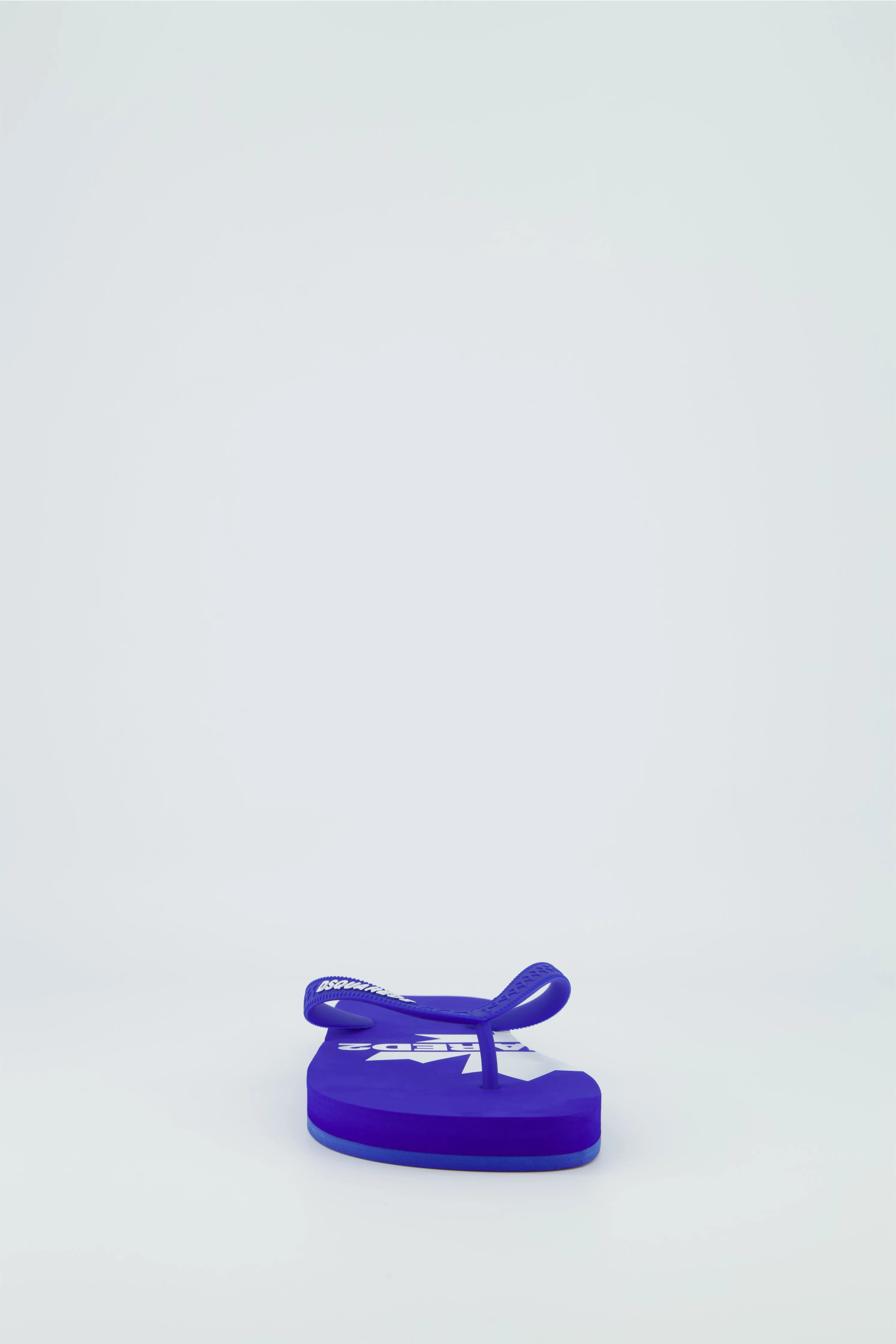 Men's Dsquared2 Bright Blue Logo Flip Flop