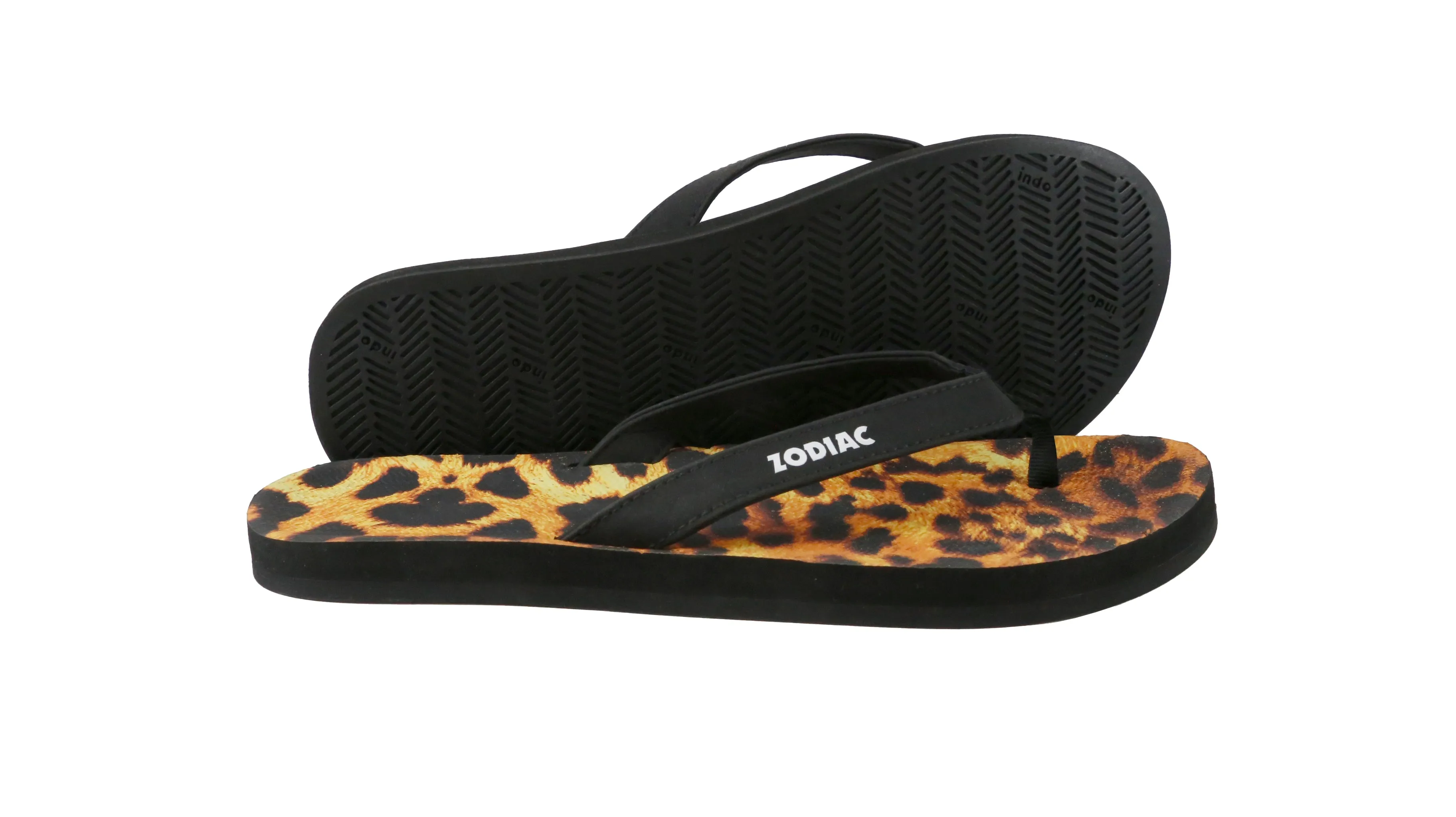 Men's Flip Flops Zodiac - Leopard/Black