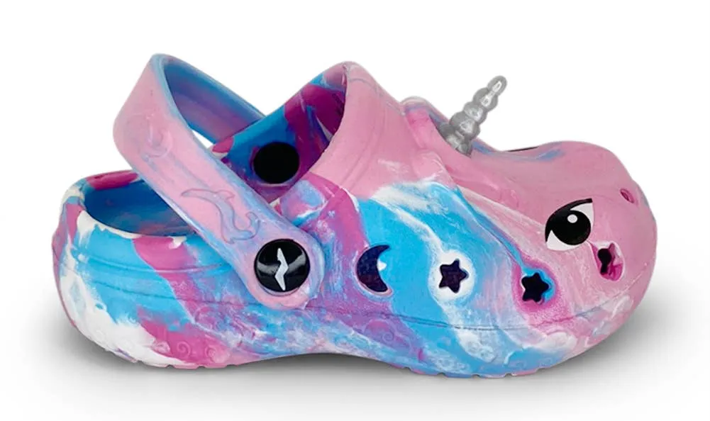 NORTY Tod Girls 6-11 Tie Dye Pink Clog C1247