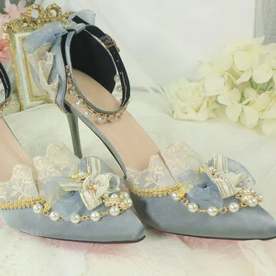 One Night~Pointy Toe Wedding Bride Lolita Heels