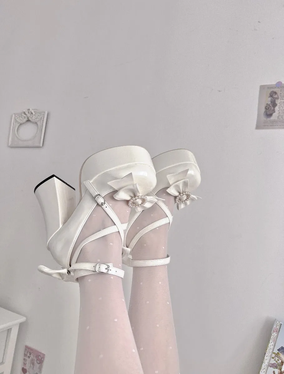 Original Lolita Sweet Japanese Elegant Strappy Princess High Heels