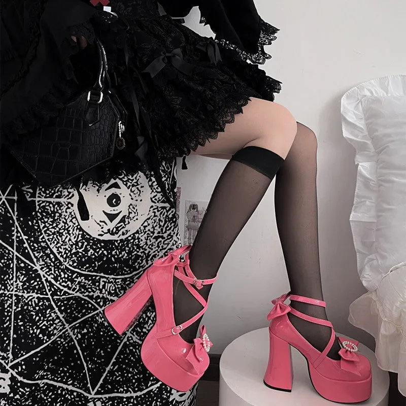 Original Lolita Sweet Japanese Elegant Strappy Princess High Heels