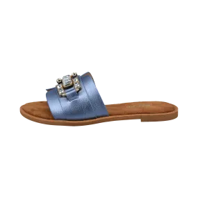 Pantoletten hellblau
