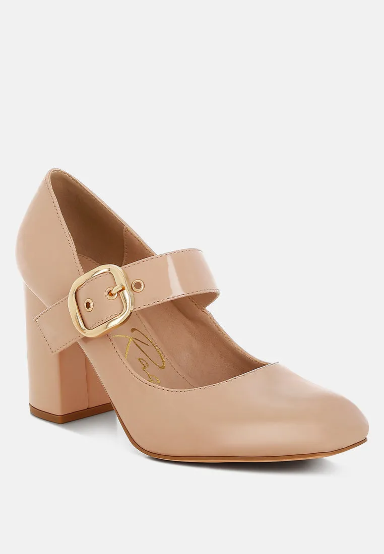 Primula Block Heel Mary Jane Sandals