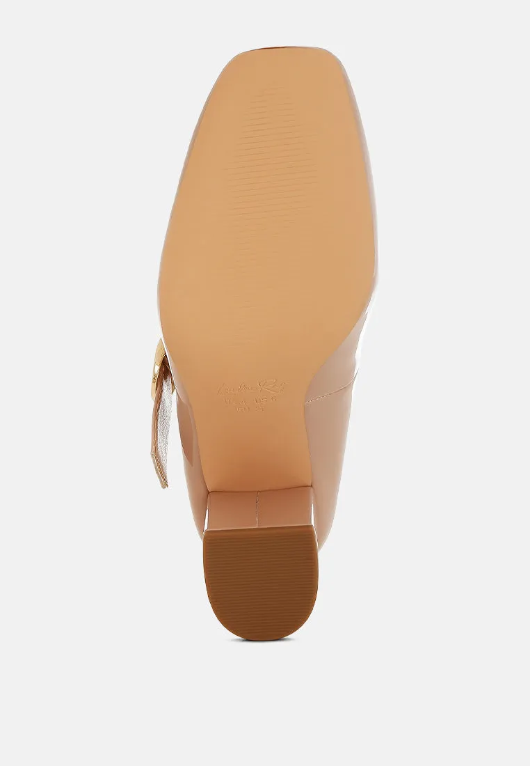Primula Block Heel Mary Jane Sandals