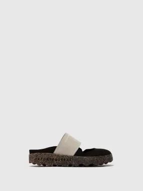 Round Toe Mules CANA BLACK