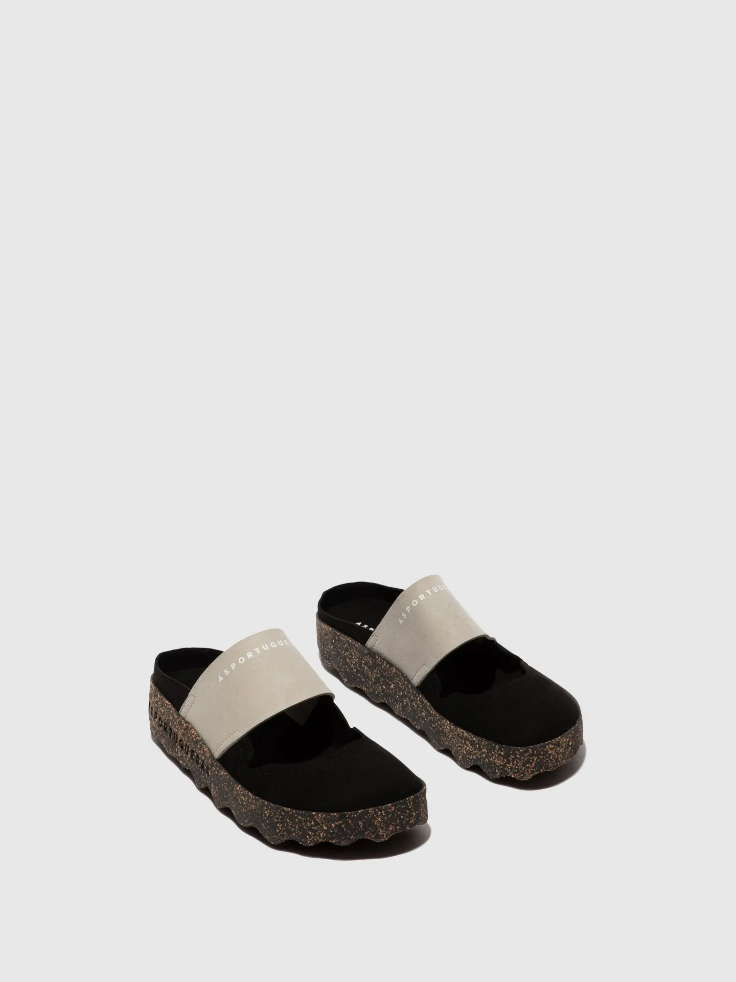 Round Toe Mules CANA BLACK