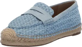 Sam Edelman Kai Montrose Blue Slip On Round Toe Cork Detailed Espadrille Loafers