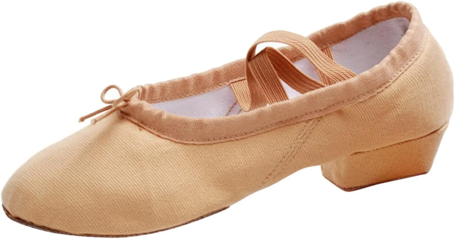 Sandals Women Comfortable Walking Women's Canvas Dance Shoes Soft Soled Training Shoes Ballet Shoes Business Heels Women