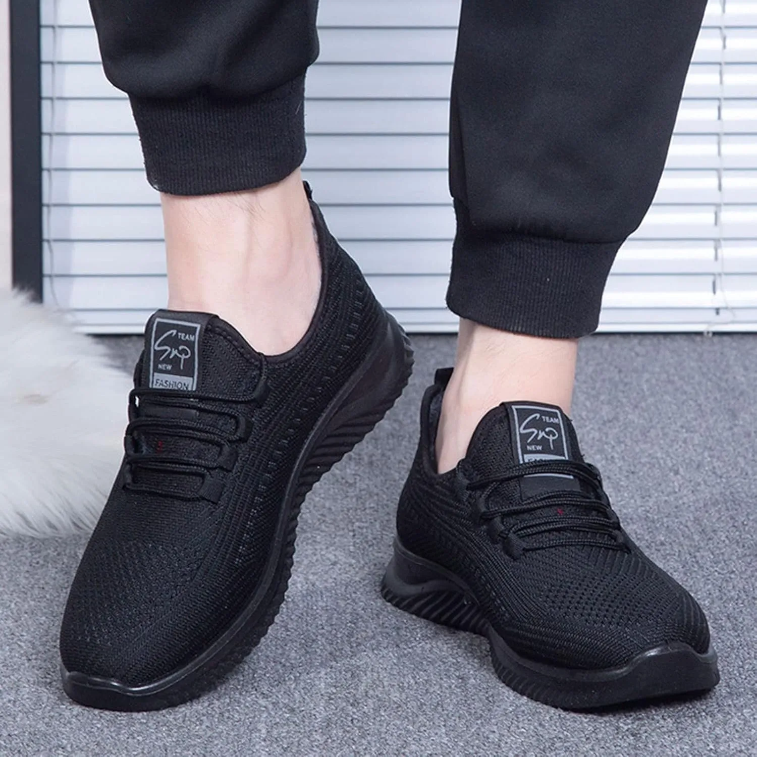 Shoes for Men Soft Cushions Athletic Comfortable Running Solid Color Work Street Shoes